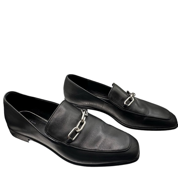 Rag & Bone Black Aslen Chain Loafer Size 41 - Picture 3 of 13